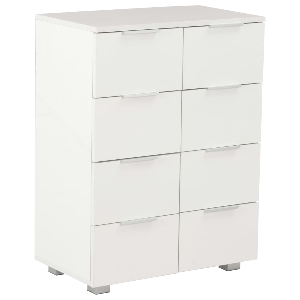 Sideboard Hochglanz-Weiß 60x35x80 cm Holzwerkstoff – Bild 2